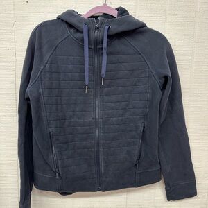 Lululemon Navy Blue Fleece Be TrueHoodie Jacket